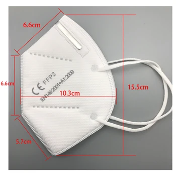 

10-100 masks white adult face mask flu facial masks fpp2 filter masks protection masks ffp2 mask kn95 mask PM2.5 anti dust mask