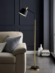Современный светодиодный напольный светильник, вертикальный, золотой/черный, стабильный, вертикальный, вертикальный, светильник для