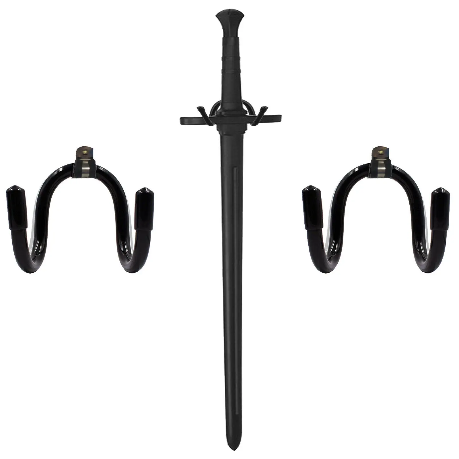 Universal Fancy Sword Hanger Wall Mount Weapon Hooks Dagger Gun Holder Hook Set 