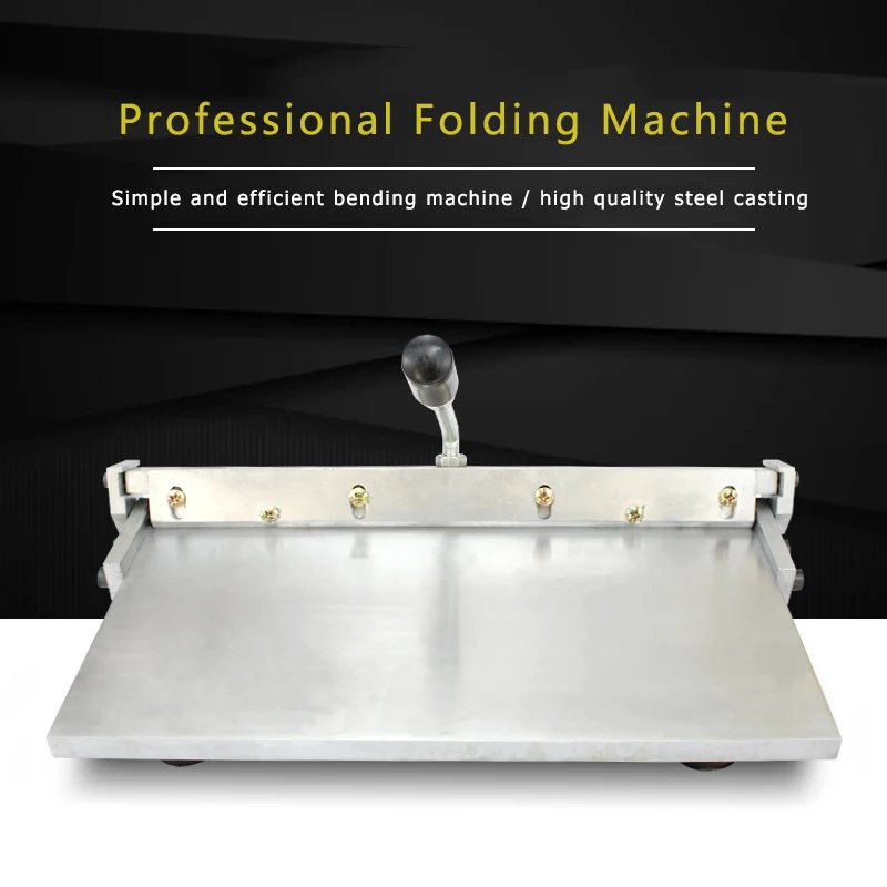 

Manual Stainless Steel Folding Machine 16 Inch Leather Wallet Handbag Bag In The Cloth on The Crease
