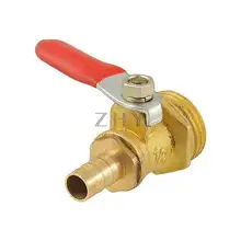 1/" PT наружная резьба с Красным Пластиковым Покрытием Рычаг Ручка Пневматический шаровой клапан