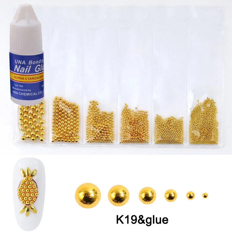 6 шт./кор. 3D "сделай сам" в сдержанном стиле металлизированные для дизайна ногтей цепи с 3 г Клей для ногтей LDO99