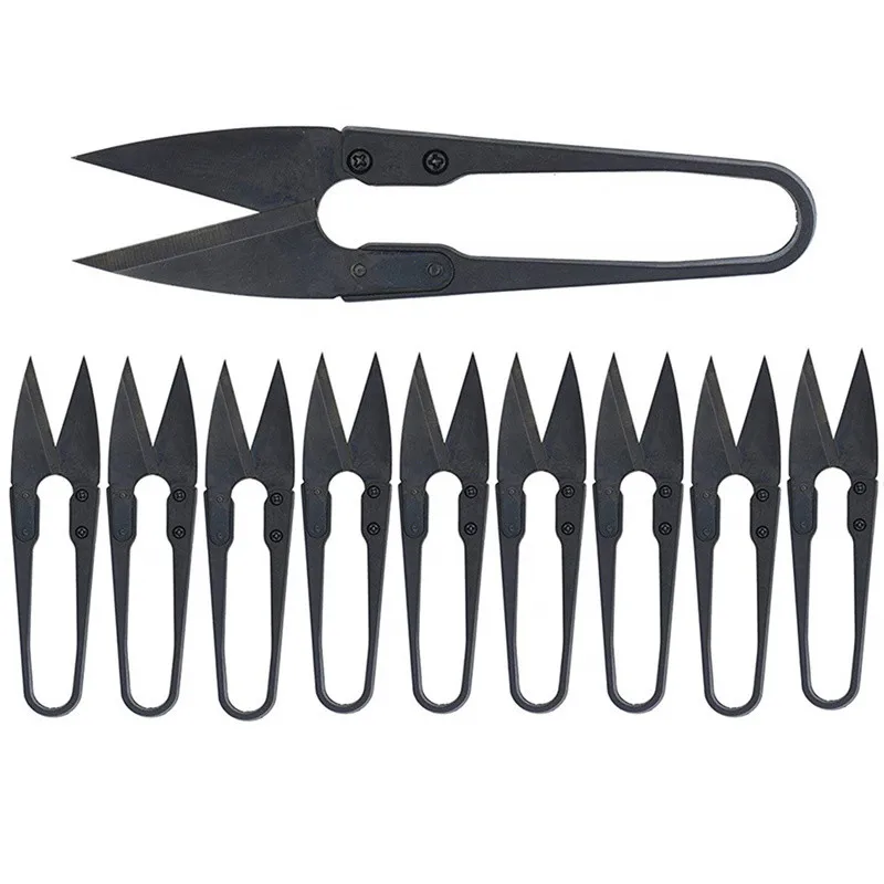 

New 12Pcs Thread Scissors U Sewing Clipper Beading Thread Cutter for Trimming Threads Stitch DIY Supplies Embroidery Thrum Yarn