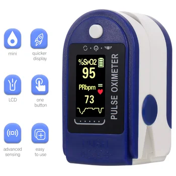 

Digital Finger Pulse Oximeter Mini SpO2 Monitor Oxygen Saturation Monitor Pulse Rate Perfusion Index Measuring Gauge Device
