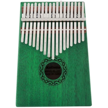 

Kalimba Thumb Piano,17 Keys Kalimba Veneer Mahogany Finger Percussion for Music Lover Beginners Children