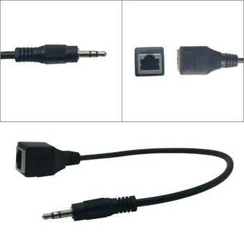 

Jack 3.5mm Male Audio Cable to RJ45 Ethernet LAN Network Cable Accessory 25cm