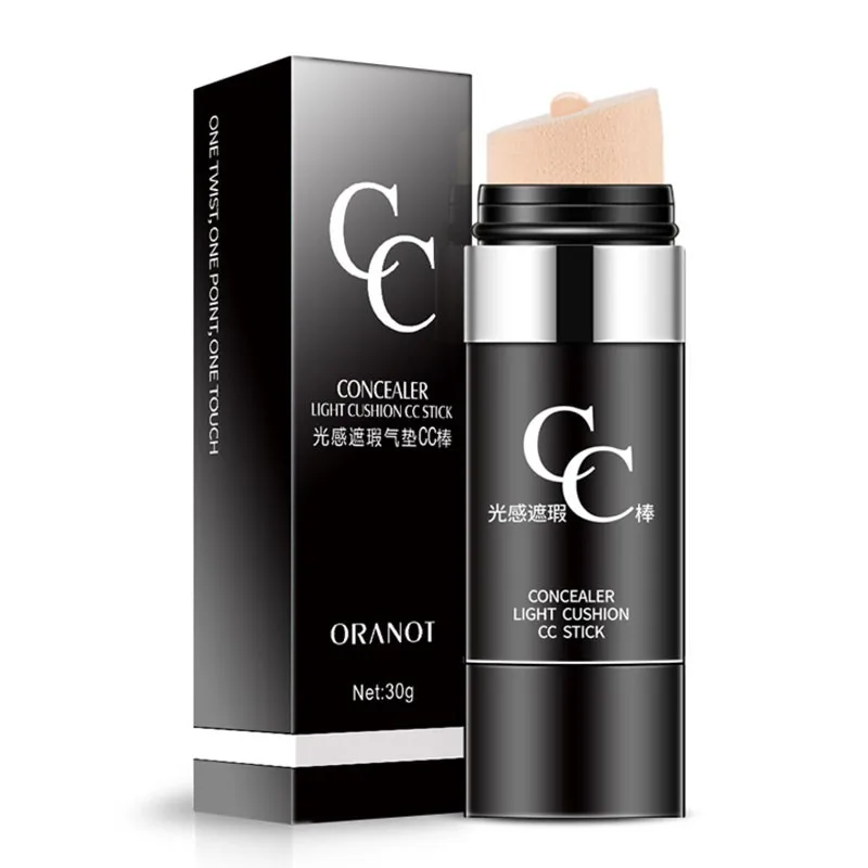 

Air Cushion CC Stick Concealer Long-lasting Moisturizing Cover Blemishes Control Oil Brighten Skin Tone Concealer