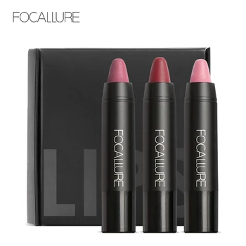 

FOCALLURE Pro Matte Waterproof Lipstick with Long Lasting Effect Powdery Matte Soft Pencil Lipstick Set Makeup Matte Lipstick