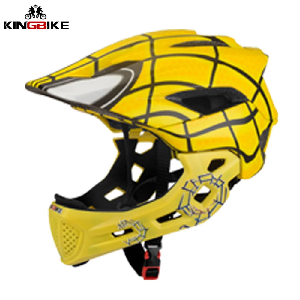 

KINGBIKE Children Cycling Helmet MTB Full Face Bike Helmet Safety Riding Skateboard Helmet Rollerblading Sports Protective Helm