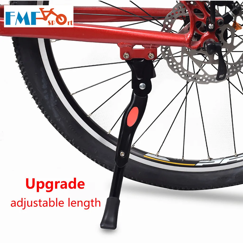 Регулируемая подножка дорожный велосипед стабильный кронштейн боковой удар двойное отверстие кронштейн ножной боковой задний кик Стенд аксессуары для велосипеда - Цвет: Adjustable