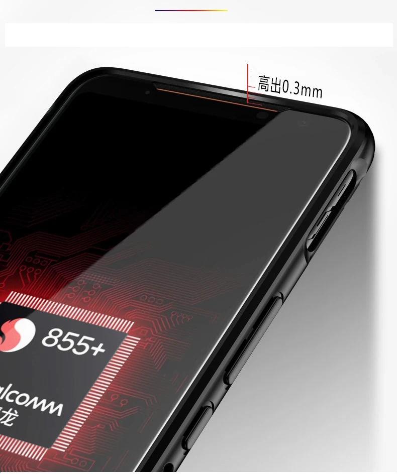 Для Asus ROG Phone 2 ZS660KL ROG2 чехол с защитой от отпечатков пальцев противоударный дышащий теплый мягкий чехол для Asus ROG Phone II Funda