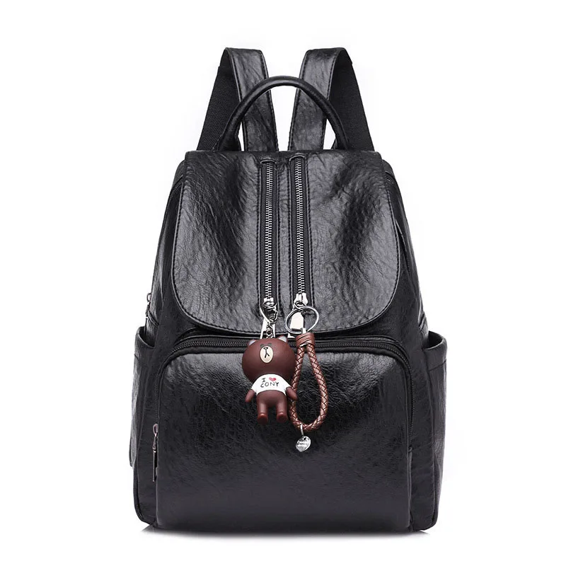 

PB1149 New Waterproof Nylon PU leather Backpack for Women Multi Pocket Travel Backpacks School Bag Suitable for men and women