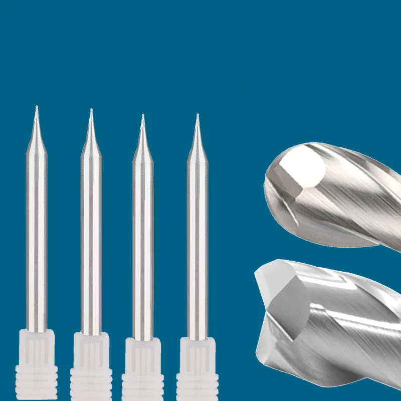

Micro Aluminum cutting end mill Fraise gravure bord Cutter CNC routeur Bits fraise en bout pour Machine Engraving cutter