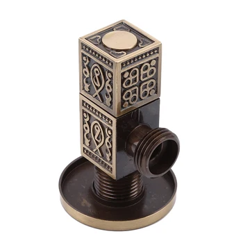 

Antique Carved Toilet Filling Valve Copper Brass Indoor/ Outdoor Garden Taps Valve Luxury Bathroom Accessories Angle Valve
