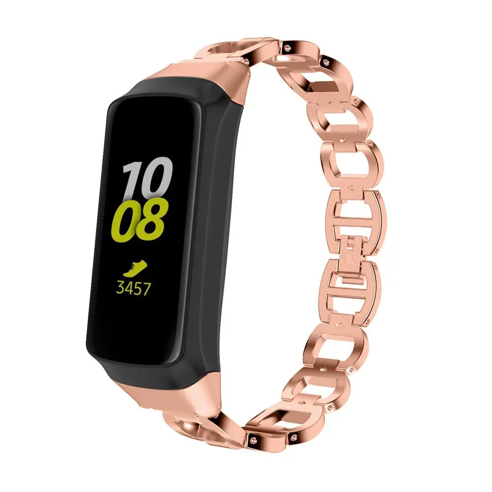 Роскошные часы с металлическим ремешком для Galaxy Fit SM-R370 браслет из нержавеющей стали сменный ремешок