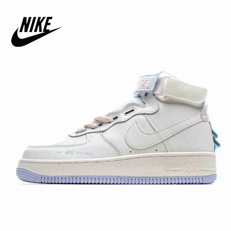 Nike Air Force 1 розовый светильник женская спортивная обувь с высоким берцем размер 36-40