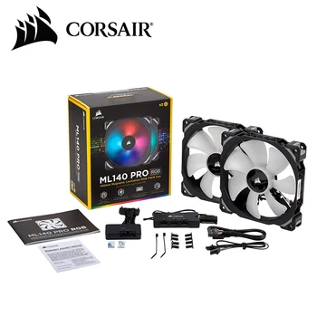 

140-миллиметровый PWM fan CORSAIRML140 PRO premium technology magnetic левитации-ML140 RGB PRO Dual Pack