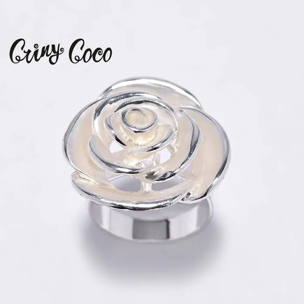 Cring Coco 2020 горячая Распродажа серебряные Модные кольца с розами для женщин