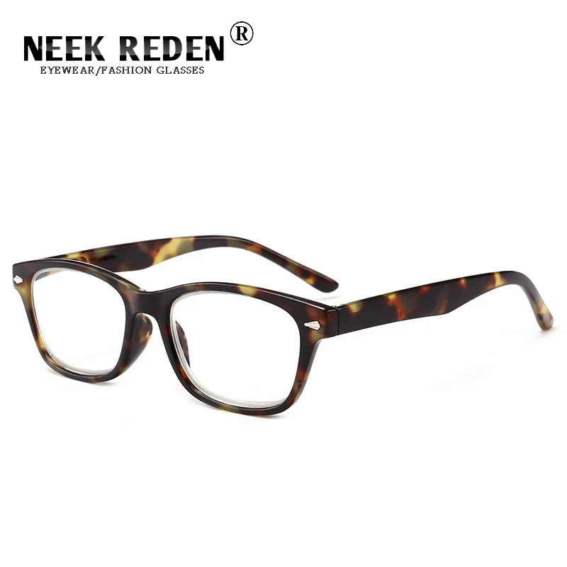 LEOPARD Круглые леопардовые очки для чтения, мужские ретро очки из смолы с защитой от усталости, компьютерные очки, женские очки для дальнозоркости, диоптрии+ от 1,0 до 4,0 - Цвет оправы: LEOPARD