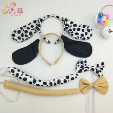 Детские повязки для волос, головной убор в виде животного, вечерние аксессуары, аксессуары для волос для Хэллоуина, игра в виде персонажа, модельная собачья головная повязка