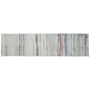 

Handmade Multicolor Vintage English Striped Rug Runner Rug 103x392 Cm-3'5''X12'10''