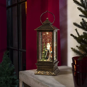 

LED Snow Lamp with Santa Claus (IP20) Warm Brown Diode Christmas Decorations Creative Materials for Decorating