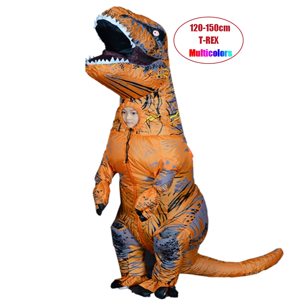 Kids Mascot Inflatable Dinosaur Costume T REX Boys Girls Party Dress Up Costumes Dino Halloween Cosplay Fancy Cartoon Dress Toys Kids Mascot Inflatable Dinosaur Costume T REX Boys Girls Party Dress Up Costumes Dino Halloween Cosplay Fancy Cartoon Dress Toys