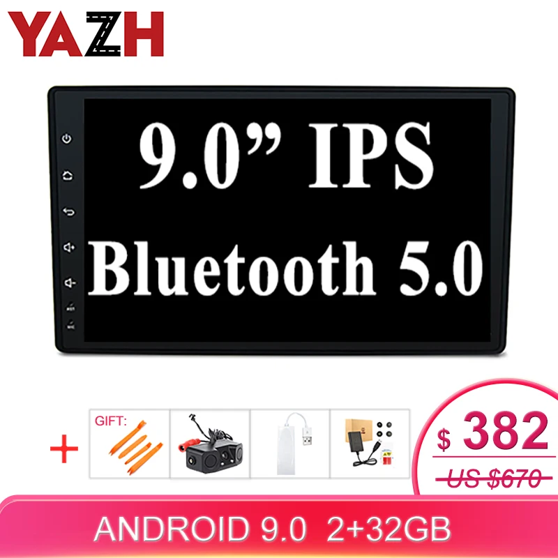 Автомобильный мультимедийный плеер YAZH Android для Toyota Hilux 2015 2016 2017 GPS навигация 2 Гб 32