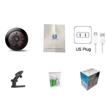 

IP Camera Wireless Security Camera Indoor Surveillance System Night Vision Motion Detection Two Way Audio for Home Shop