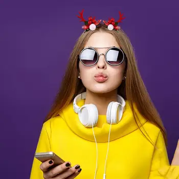 

2 Pairs Photography Antlers Christmas Headdress Hairpin Barrettes Clips Hair Accessories for Children Party