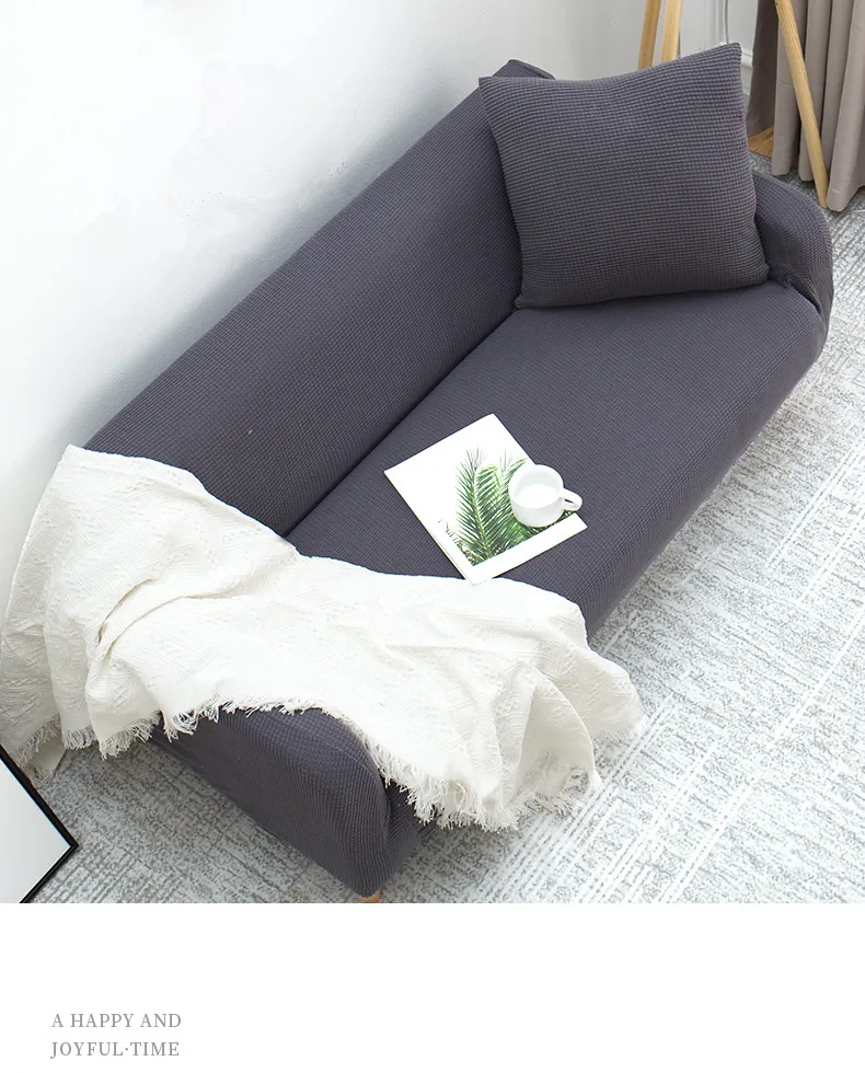 ZHUO MO Elasticity Simple sofa cover Solid color decoration for home for sofa couch slipcovers cloth all-inclusive sofa cover