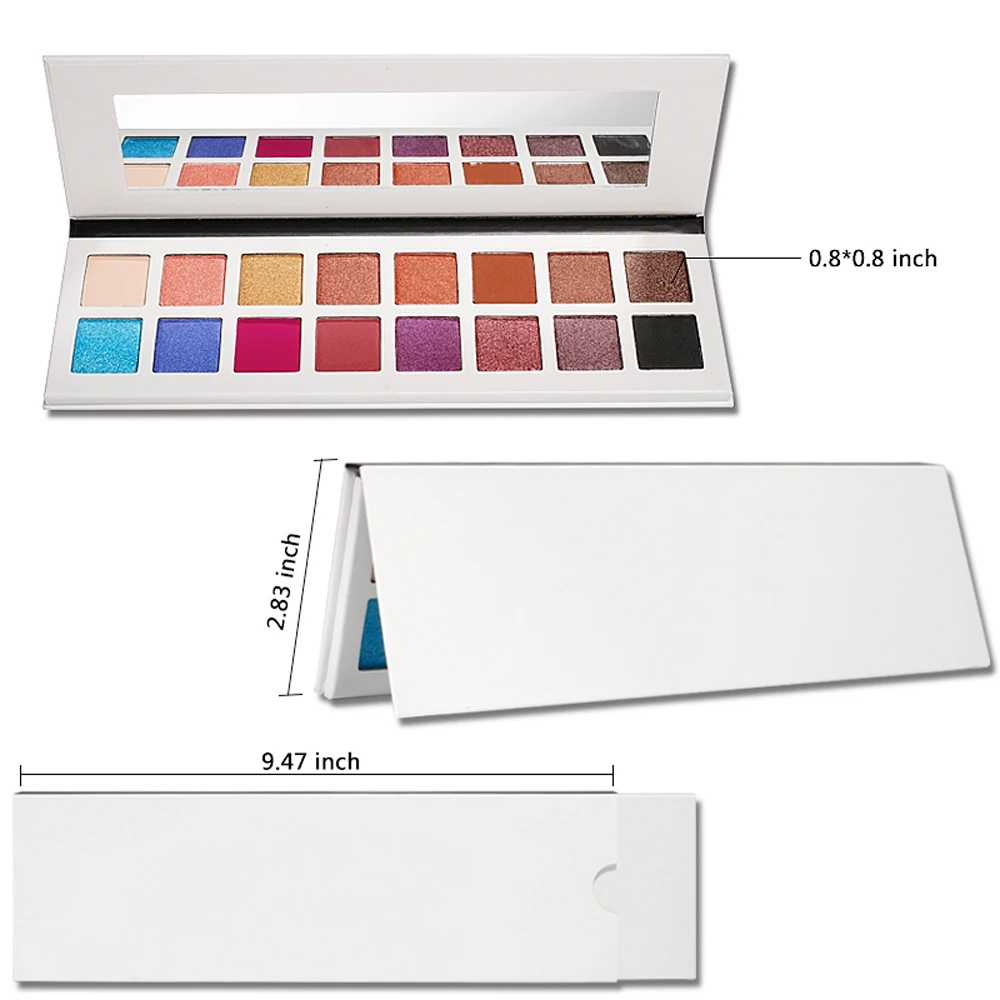 OEM Private Label christmas eyeshadow color for brown eyes hypoallergenic makeup vegan cosmetics no logo custom