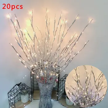 

20 Bulbs Home Party Decoration LED Fairy Light Vase Flower Branch Lamp Floral String Lights Christmas Garden Decoration