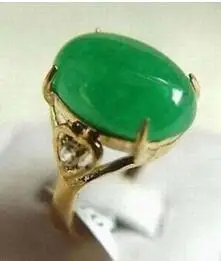 

XFS20141er>Unisex jewellery green jade stone ring size:6# 7# 8# 9#