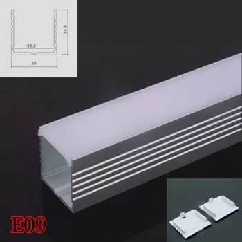 

10 Sets E09 100cm Stair Step Aluminium Profile For LED Strips And LED Stair Channel For Step Ladders Lights