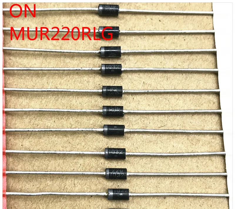 30 шт. оригинальный на MUR220RLG DO-15 Ультра быстрое восстановление диода 2A 200V 25ns PK MUR220