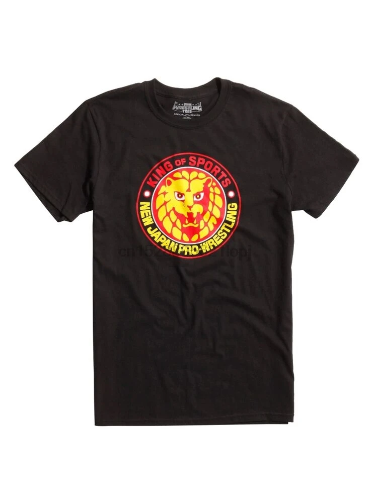 Новая японская профессиональная спортивная мужская футболка NJPW King of Sports |