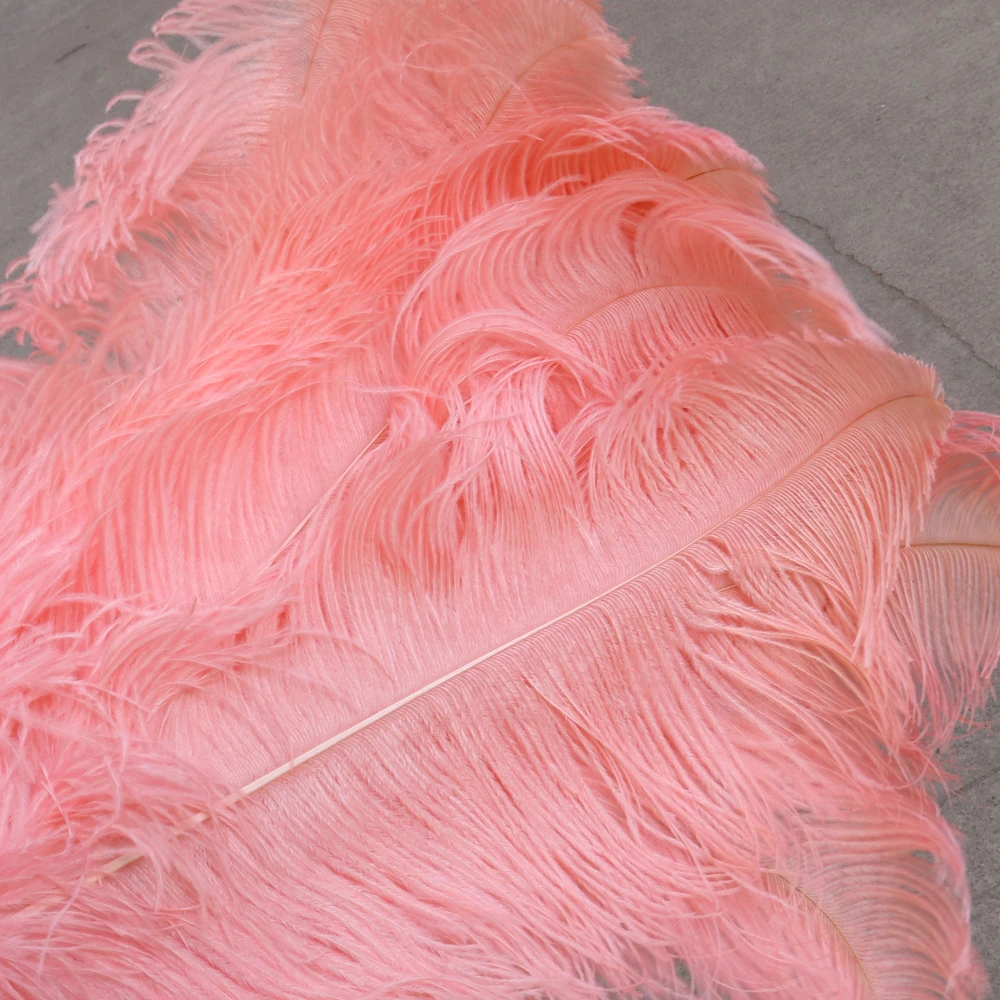 BIG Fluffy 65-70CM Natural Pink Ostrich Feathers Artificial for Vase  Decoration Wedding Party Decorative Plumes