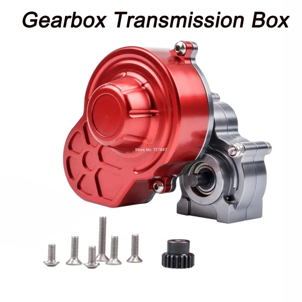 

Complete Metal SCX10 Gearbox Transmission Box with Gear for 1/10 RC Crawler Axial SCX10 Upgrade RC Car Parts