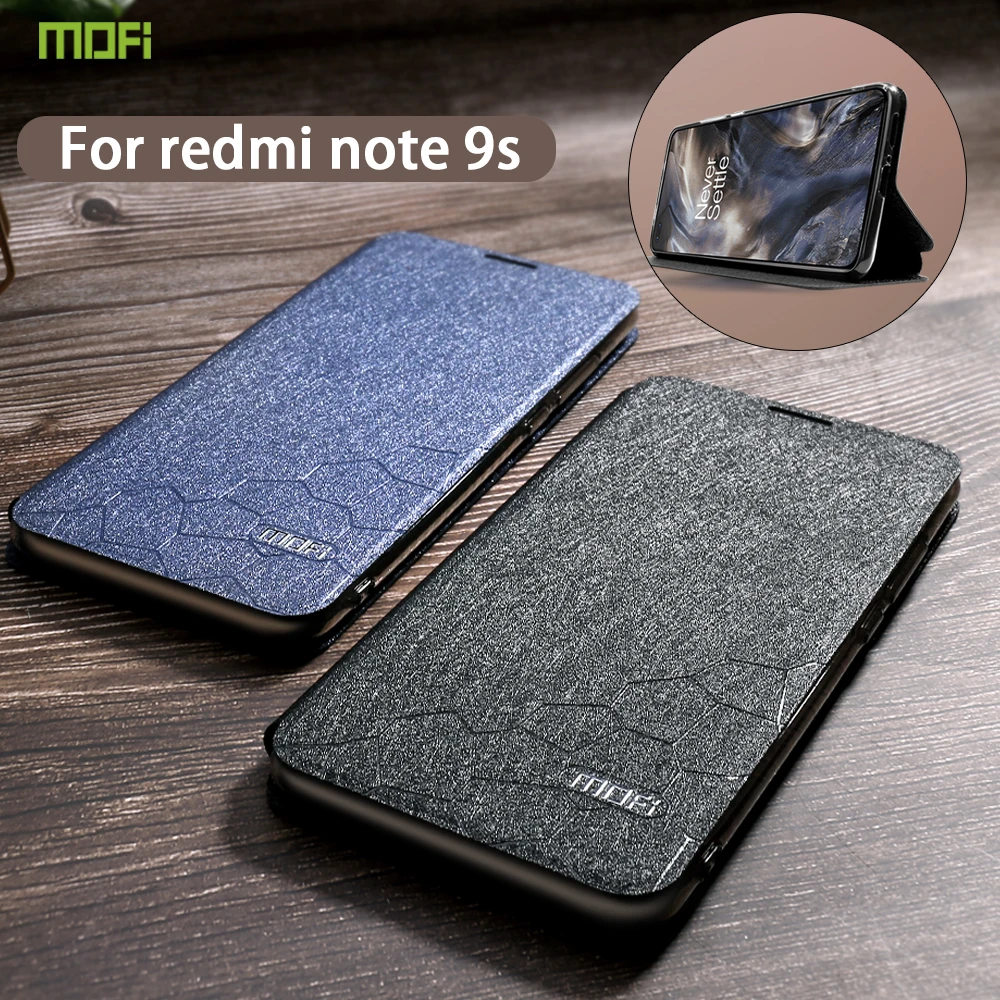 xiaomi leather case chain For Xiaomi Redmi Note 9 Pro Case Cover Redmi Note 9s Case Note 9 Pro Max Case Silicone Flip Leather Original Mofi 360 Shockproof xiaomi leather case charging