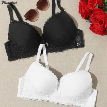 

Plusgalpret Women's Full Cup Lingeries Bh Underwired Non-padded Bra Embroidered Bra Plus Size Minimizer Bras 38 40 42 44 46 48 D