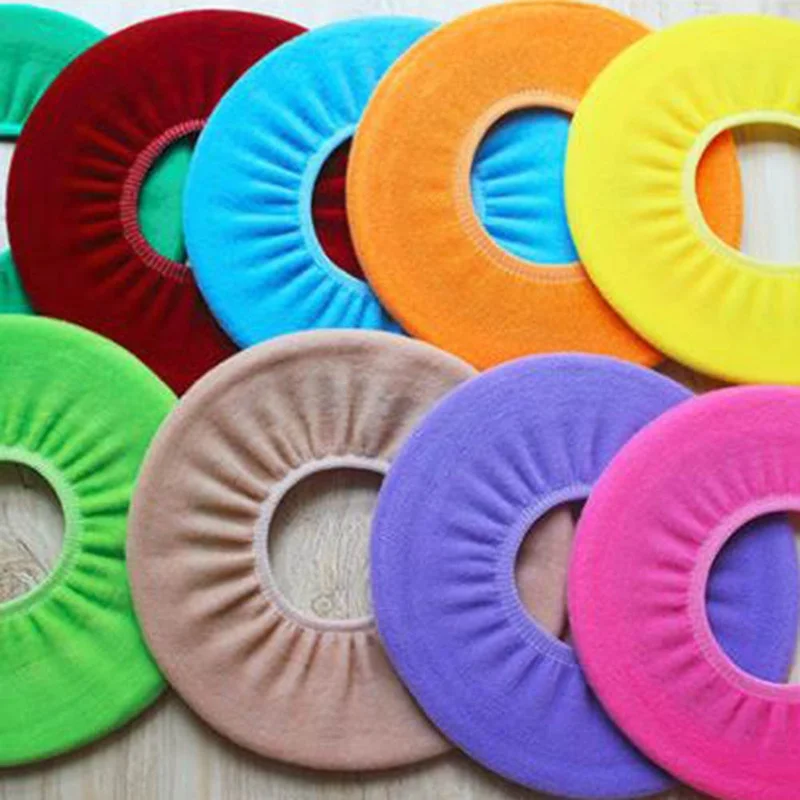 Toilet Seat Case Warmer Toilet Accessories Pedestal Pan Cushion Pads Washable Seat Covers Random Color Covers 1Pc