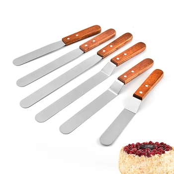 

6/8/10 inch Stainless Steel Cake Spatula Butter Cream Spatula For Cake Cream Icing Frosting Knife DIY Cake Decorating Tools