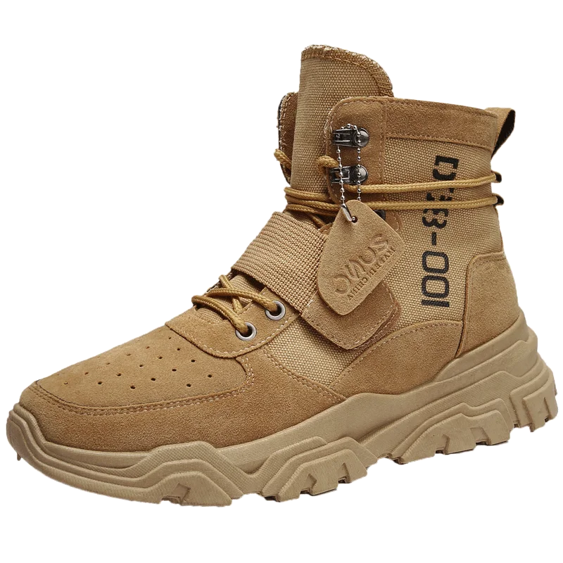 High Quality Fashion Winter Men's Martin Boots Warm Working Boots Lace Up Men's Desert Boots