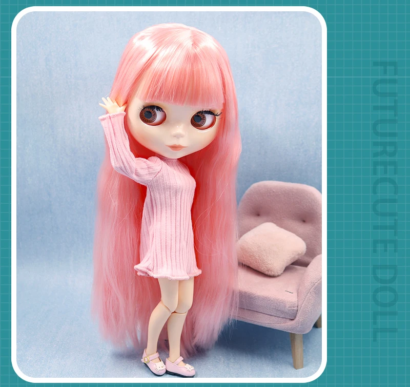 ICY DBS Blyth doll 1/6 bjd 30cm joint body colorful hair customized face Including clothing and shoes elsa doll