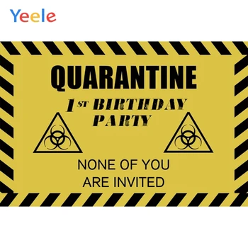 

Quarantine Baby 1st Birthday Party Custom Vinyl Photography Backdrops Photographic Background Backdrop Backgrounds Photophone