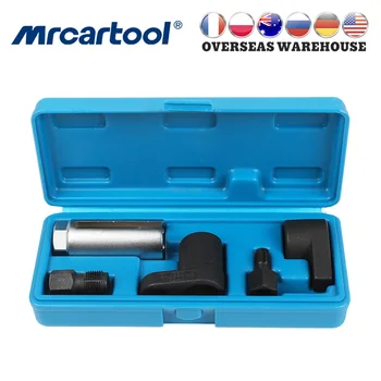 MR CARTOOL 5pcs Oxygen Sensor Wrench Kit Thread Chaser Tool Fit for Auto O2 Socket Removal Install Offset Vacuum Sensor Socket 1