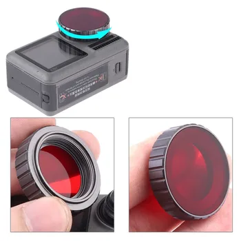 

Diving Red Lens Filter for DJI Osmo Action Sport Camera Underwater Waterproof Shooting Lens Filters for Osmo Action Accessories
