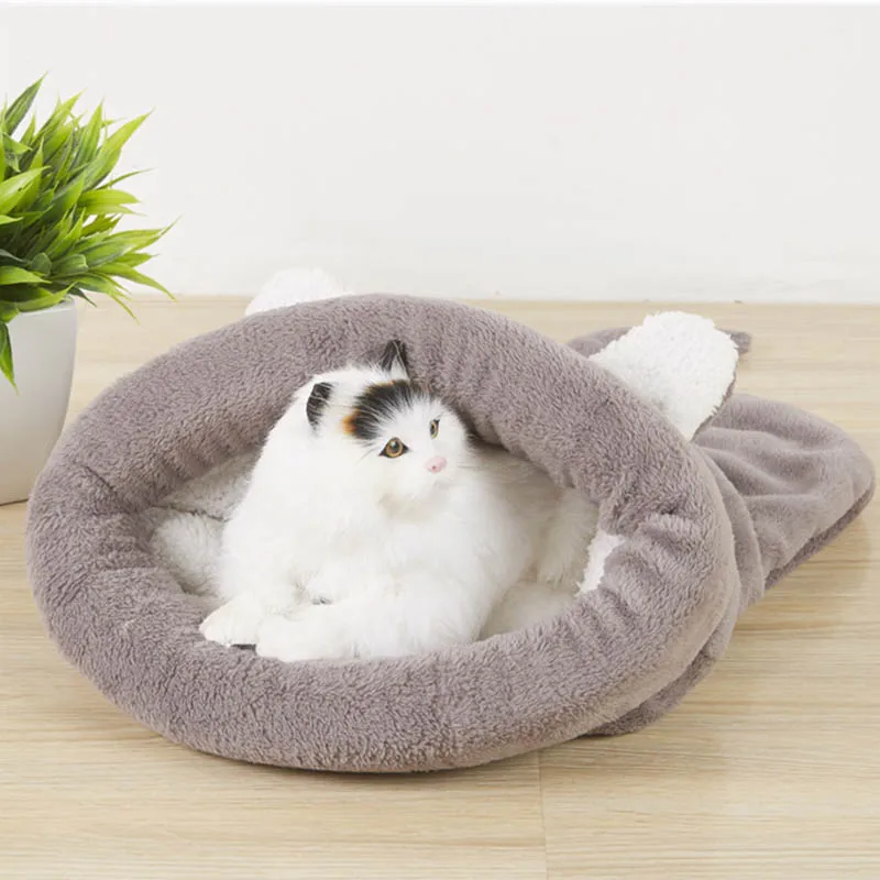 

Comfortable Pet Nest Dog Cat Soft Warm Pet Cats Sleeping Bag Bed Washable Kennel Pet House for Winter Pets Mats Stuff Product