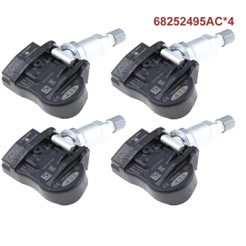 

4pcs TPMS 433MHZ Car Tire Pressure Monitoring Sensor System 68252495AC for Jeep Grand Cherokee IV 2016-2020 Dodge Durango SRT